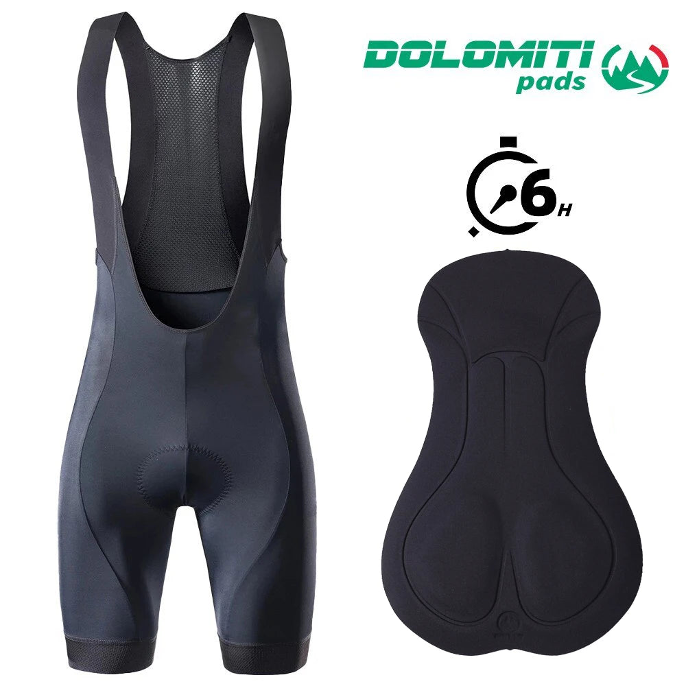 RION High Quality Classic Men Cycling Bib Shorts Bicycle Culotte Ciclismo Bike Pants Pad MTB Clothing Bretelle Braces Dolomiti
