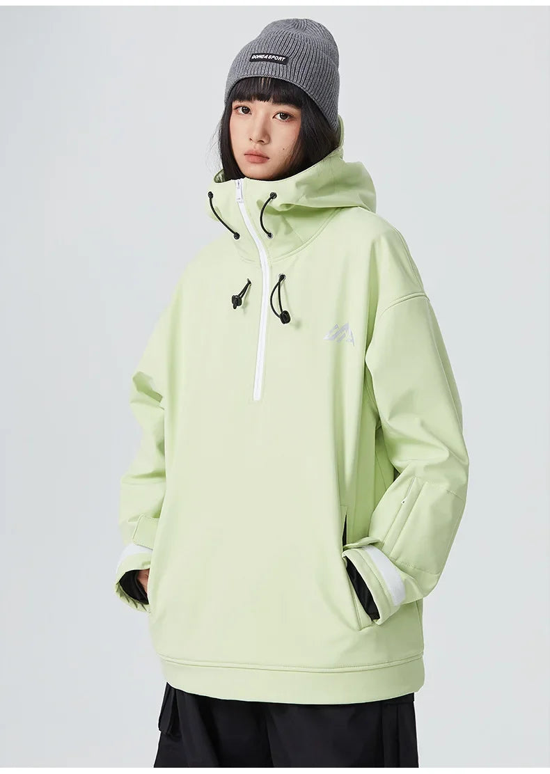New Couple's Skiing Jackets 2025 Winter Warm Snow Clothes Pro Windproof Woman Ski Sport Hoodies Man Outdoor Snowboard Tracksuit