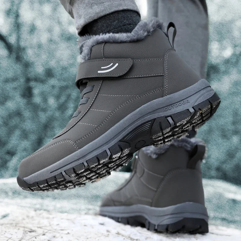 Ankel Bootsfor Women Casual Winter Shoes Platform Non-slip Warm Ankle Boots Plush Combat Outdoor Casual Hiking Motorcycle Boots