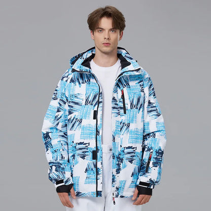 New Male Ski Jacket For Winter Men's Breathable Waterproof Windproof Warm Snowboarding Jacket Outdoor Sports Skiing Tops For Men