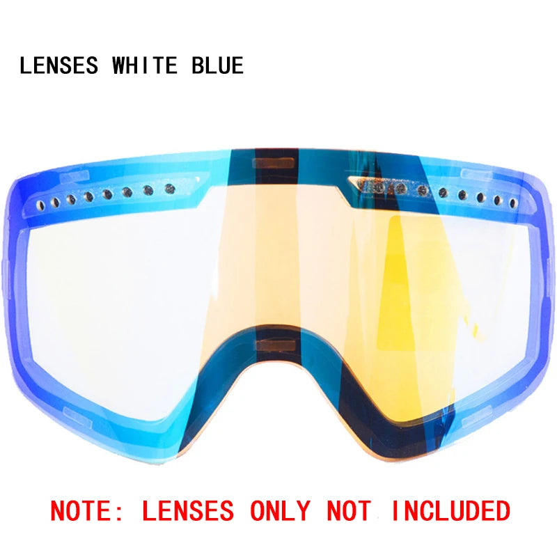 Magnetic Ski Goggles Lens Double Layer Skiing Anti-fog UV400 Snowboard Goggles Men Women Ski Glasses Eyewear