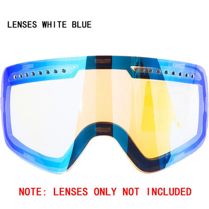 Magnetic Ski Goggles Lens Double Layer Skiing Anti-fog UV400 Snowboard Goggles Men Women Ski Glasses Eyewear