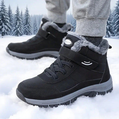 Ankel Bootsfor Women Casual Winter Shoes Platform Non-slip Warm Ankle Boots Plush Combat Outdoor Casual Hiking Motorcycle Boots