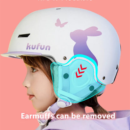 KUFUN Ski Helmet Snow Sports Snowboard Skiing Skateboard Skating Cute Animal Women Men Adult Kids Winter Safety Children
