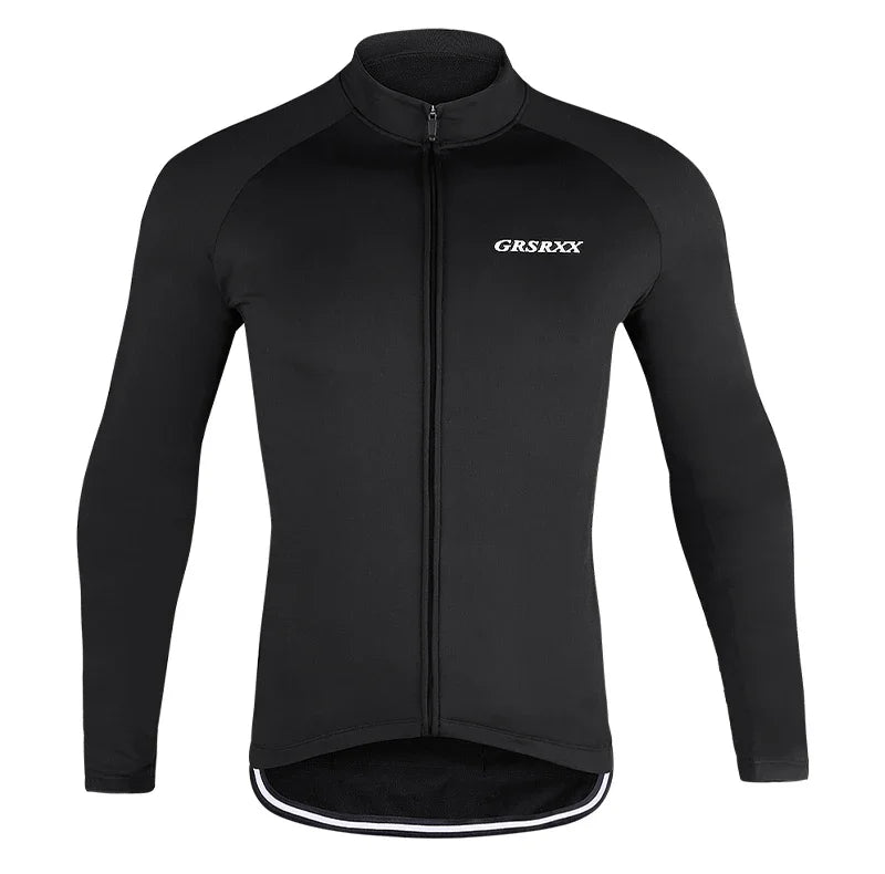 GRSRXX Thermal Winter Cycling Jacket MTB Bike Coat Bicycle Coat Sleeveless  Long Sleeve Clothing Cycling Jersey Ciclismo Unisex