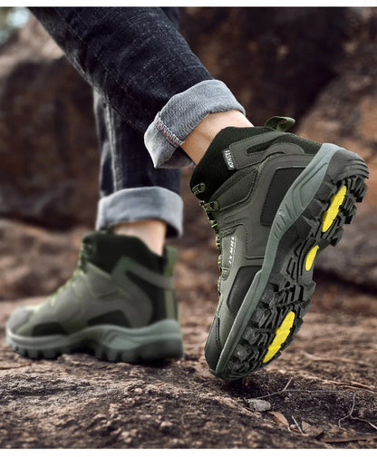 Couple Hiking Shoes Men Mountain Climbing Trekking Boots Women  Non-slip Outdoor Work Ankle Boot