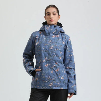 Skiing Hoodie Jacket Outdoor Warm Ski Coats Windproof Waterproof Ski Tops Women Sports Snowboard Jacket Winter New Snow Clothing
