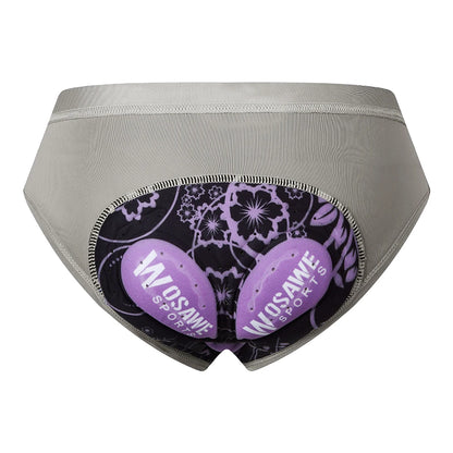 WOSAWE Women Cycling Underwear 3D Padded Shockproof Mountain MTB Bicycle Shorts Riding Bike Sport Underwear Tights Shorts