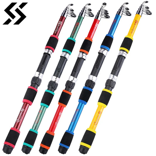 Sougayilang 1.8M Spinning Fishing Rod M Power Children Fishing Rod Telescopic Rock Fishing Rod Carp Feeder Rod Surf Beginner Rod