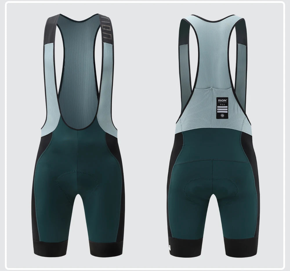 RION Cycling Bib Shorts Men Mountain Bike MTB Padded Tights Bicycle Clothes Pro Male Bibs Dolomiti 8H Long Distance Road Riding