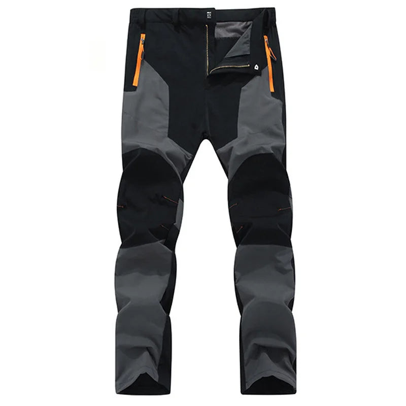 Men's UV Resistant Hiking Pants TRVLWEGO - Quick Dry Summer Camping Trousers Water Splash Prevention