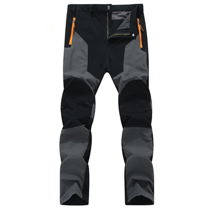 Men's UV Resistant Hiking Pants TRVLWEGO - Quick Dry Summer Camping Trousers Water Splash Prevention