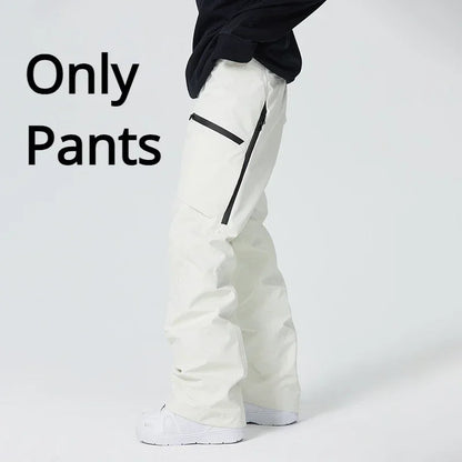 2025 Winter Women Ski Pants Snowfield Windproof Snowboard Sport Trousers Warm Man Loose Overalls New Pro Waterproof Skiing Pants