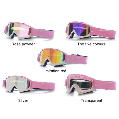 Ski Goggles UV Protection Snowboard Goggles Over Glasses Winter Snow Sports Goggles for Women Men Adult Youth
