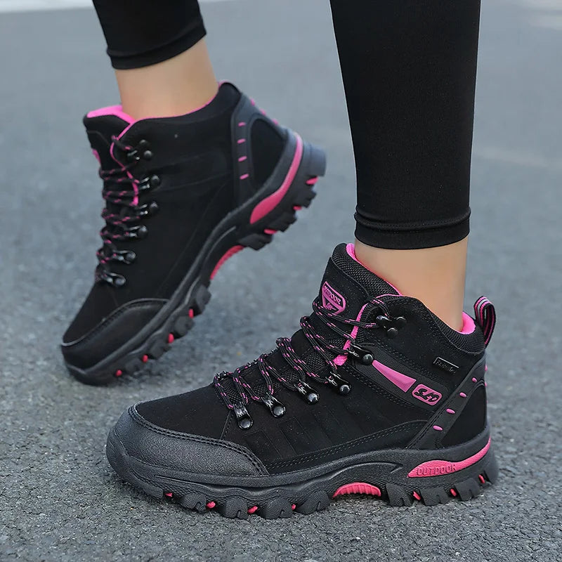 New Women Ankle Outdoor Trekking Boots Hiking Shoes Woman Mountain Climbing Walking Sneakers Wandelschoenen Botas Mujer