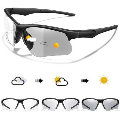 LOISRUBY Style Photochromic Sunglasses Men Women Outdoor Mtb Bicycle Cycling Runnging Eyewear Sports Bike Windproof Goggles