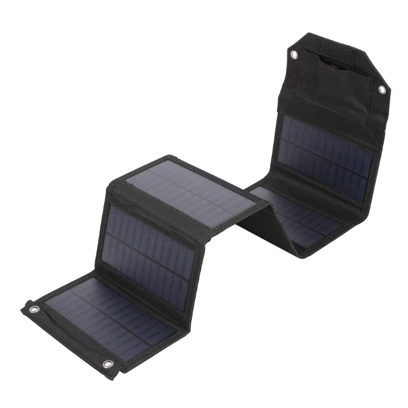 60W 80W 100W Foldable Solar Panel 5V USB Portable Folding Bag Battery Charger for Phone Outdoor Camping Waterproof Power Bank