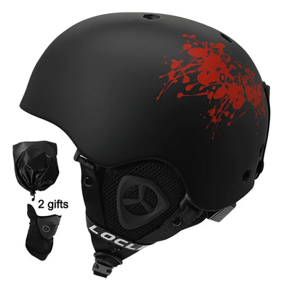 LOCLE Men Skiing Helmet Children Women Ultralight Extreme Sports Skateboard Snowboard Helmet Snowmobile Motorcycle Helmet