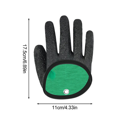 Fishing Gloves Catch Fish Anti-slip Durabl Knit Full Finger Waterproof Work Cutproof Glove Clasp Left Right Apparel Protect Hand