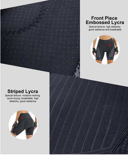 X-TIGER Cycling Shorts Women's Bicycle Shorts Competitive Sponge Padded 7h MTB Bike Shorts With Side Pockets Summer Bib Tights