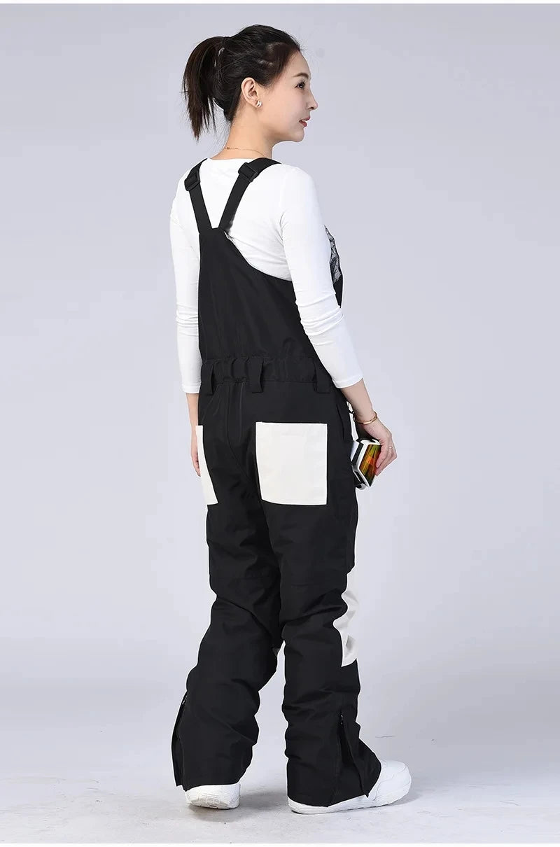 New Men and Women Winter Outdoor Ski Pants Windproof Waterproof Warm Breathable Snowboarding Pants Snow Sports Bibs Pants