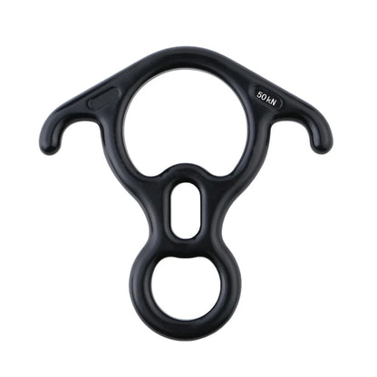 Rock Climbing Descender OX Horn 8 Descend Ring Downhill Eight Ring With Bent-ear Rappelling Gear Belay Device Equipment