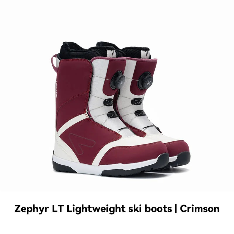 VECTOR Professional Women Man Ski Shoes Warm Waterproof Snowboard Boots Non-slip Leather Breathable Snow Boots Equipment