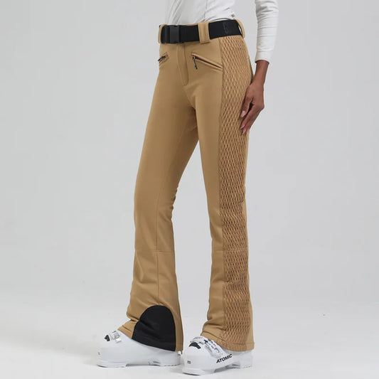 Female Slim Skiing Pants Outdoor Windproof Warm Snow Trousers New Elasticity Women Snowboard Clothes Winter Waterproof Britches