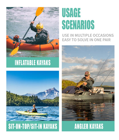 2pcs Carbon Fiber Wing Paddle 10cm Adjustable Kayak Paddle with Large Blades Free Easy Carry Protection Bag Inflatable Paddle