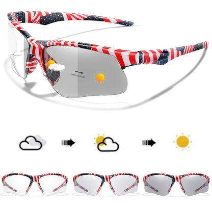 LOISRUBY Style Photochromic Sunglasses Men Women Outdoor Mtb Bicycle Cycling Runnging Eyewear Sports Bike Windproof Goggles