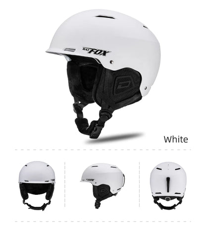 BATFOX New Unisex Ski Helmet Certificate Half-covered Anti-impact Skiing Helmet For Adult and Kids Snow Safety Snowboard Helmet