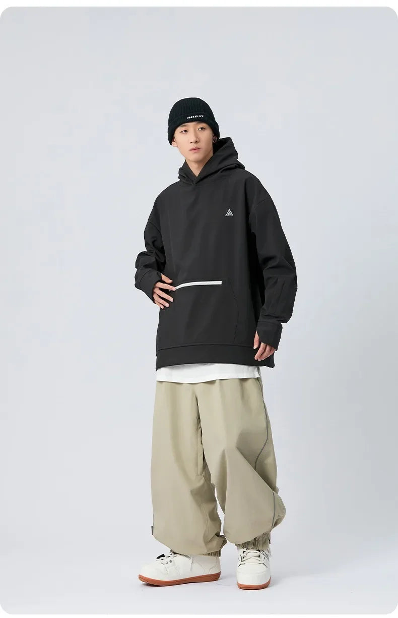 Southern Potato Ski Pants Women's Single Board Waterproof Ski Outerwear Loose Fit Men's Casual Pants For Outdoor Activities