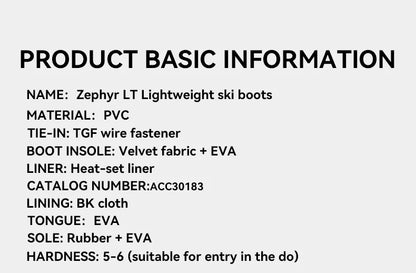 VECTOR Professional Women Man Ski Shoes Warm Waterproof Snowboard Boots Non-slip Leather Breathable Snow Boots Equipment