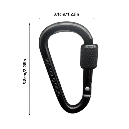 Double Clip Carabiner Outdoor Hook Clip Multi-Use Outdoor S Chain Hooks Portable Backpack Locking Hooks With 360 Degree Swivel