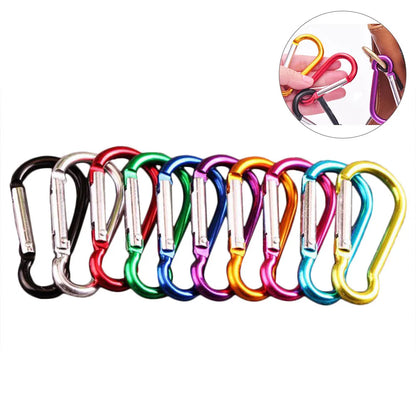 Double Clip Carabiner Outdoor Hook Clip Multi-Use Outdoor S Chain Hooks Portable Backpack Locking Hooks With 360 Degree Swivel