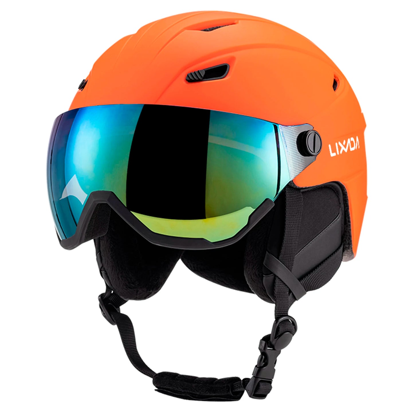Integrated Ski Helmet Men and Women Snowboard Helmet with Removable Visor Goggles
