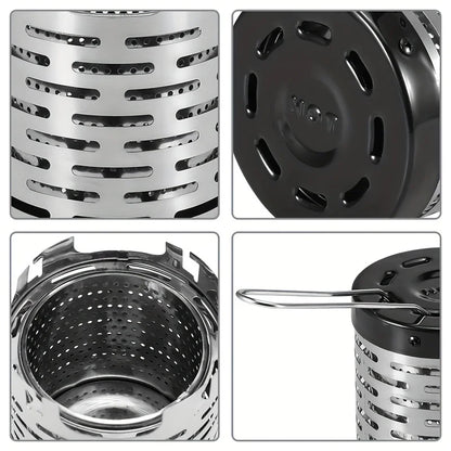 Stainless Steel Heating Cover Outdoor Camping Heating Stove Infrared Heater Camping Baking Stove Cassette Baking Stove