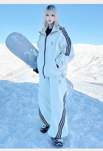APVCX 2025 Unisex 3L Hard Shell Ski Pants Fully Taped Seam Waterproof & Windproof Unisex Snowboard & Ski Pants for Men Women