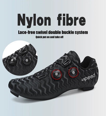 Professional Men Cycling Shoes Breathable Hard-Soled Booster Road Cycling Lock Shoes Women SPD Road Cycling Competition Shoes