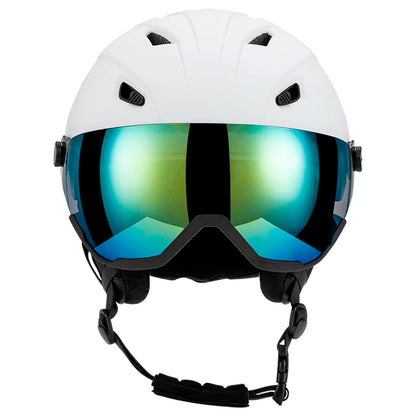 Integrated Ski Helmet Men and Women Snowboard Helmet with Removable Visor Goggles