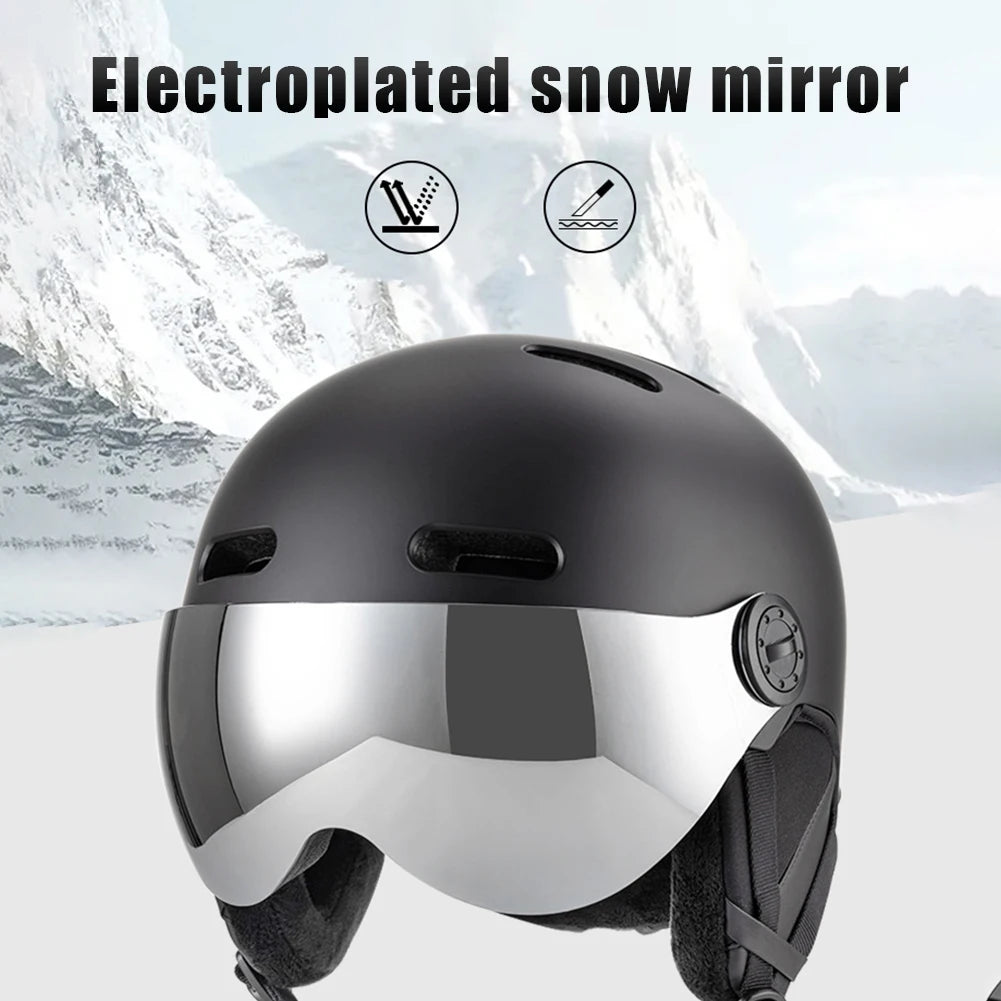 Skiing Helmet Snowboard Helmet With Detachable Glasses Winter Outdoor Sports Ski Helmet Safety Skateboard Skiing Snowboard Snow