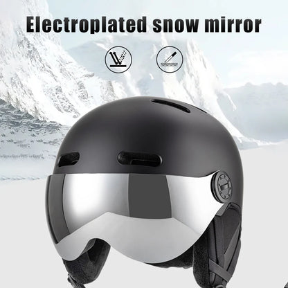 Skiing Helmet Snowboard Helmet With Detachable Glasses Winter Outdoor Sports Ski Helmet Safety Skateboard Skiing Snowboard Snow