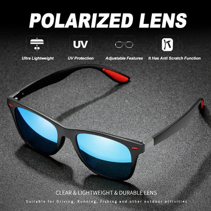 UV400 Polarized Hiking Sunglasses for Men - Best Cycling Sunglasses with Polycarbonate Frame