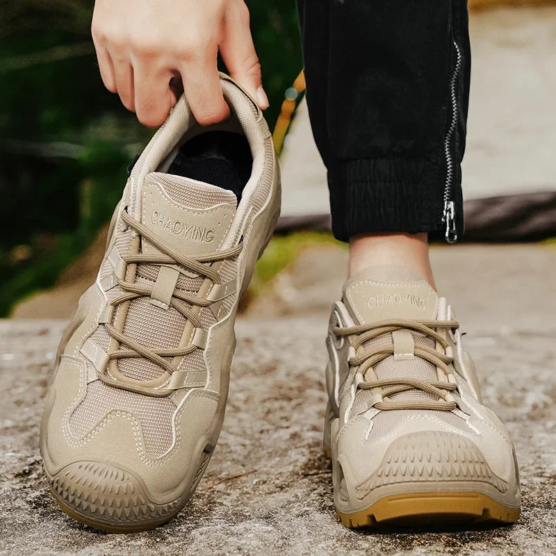 Outdoor Mens Combat Tactical Desert Boots Male Field Hunting Hiking Climbing Training Waterproof Sports Shoes