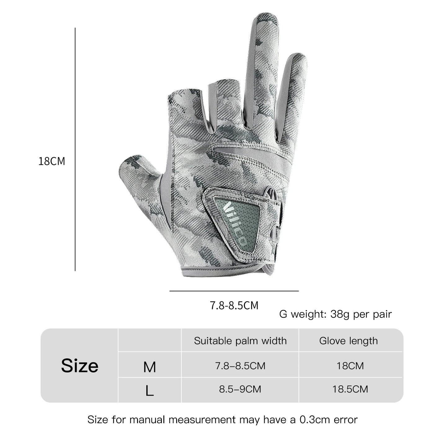 Fishing Gloves for Men Summer Fishing Road Sub Sunscreen and Anti Slip Ice Silk Breathable Thin Three Finger Cut Gloves