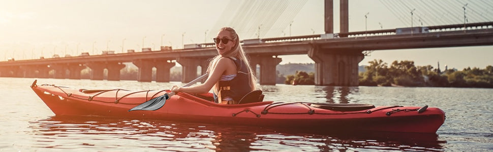 1 Pair Kayak Paddles Heavy Duty Aluminium Alloy Kayak Oars Adjustable Length Detachable Portable Paddles for Inflatable Kayaks