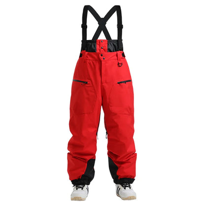 Loose Windproof Skiing Pants Thickening Warm Ski Overalls Men Winter New Snow Clothes Waterproof Pant Outdoor Snowboard Trousers