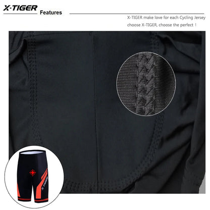 X-TIGER Cycling Shorts Men Gel Pad Bicycle Clothes MTB Road Bike Pants Anti-slip Leg Grips Bike Shorts Summer Outfit Clothes