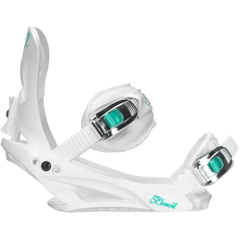 5th Element Layla Adult Snowboard Bindings for Women-Designed. Universal bindings disc and Hardware S(6-8)