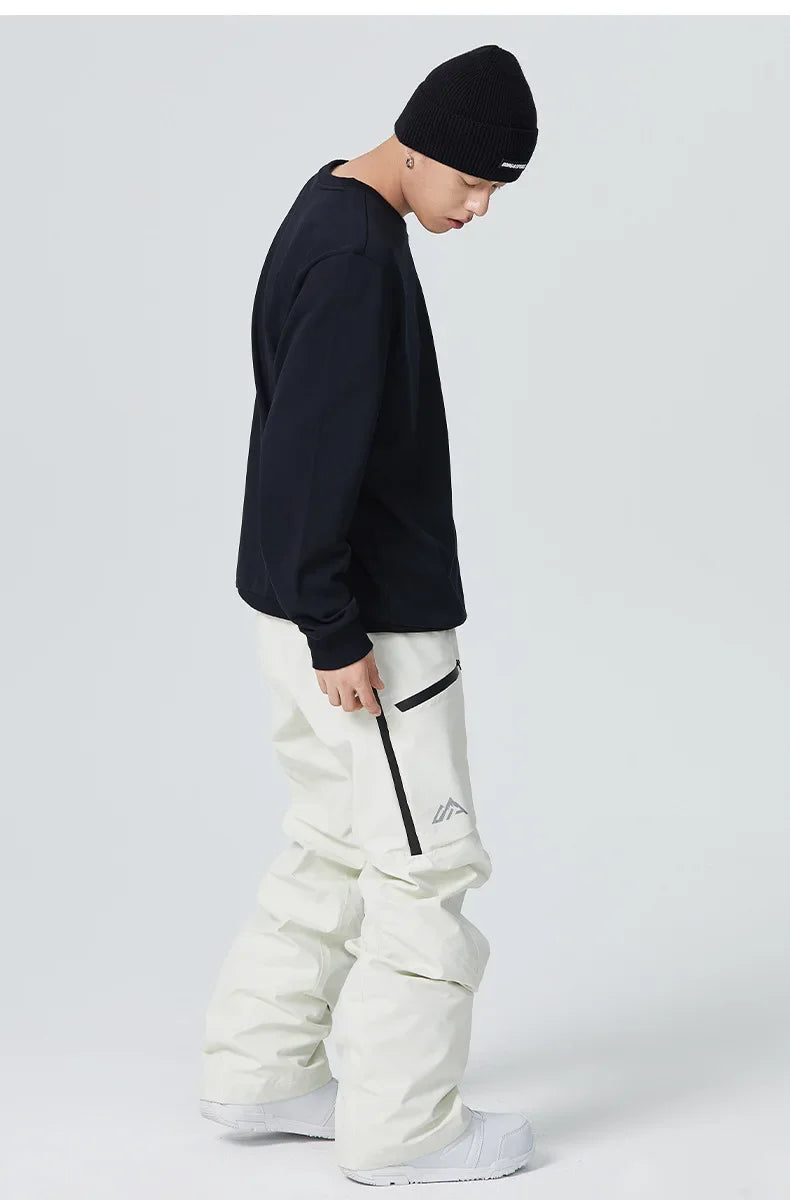 2025 Winter Women Ski Pants Snowfield Windproof Snowboard Sport Trousers Warm Man Loose Overalls New Pro Waterproof Skiing Pants